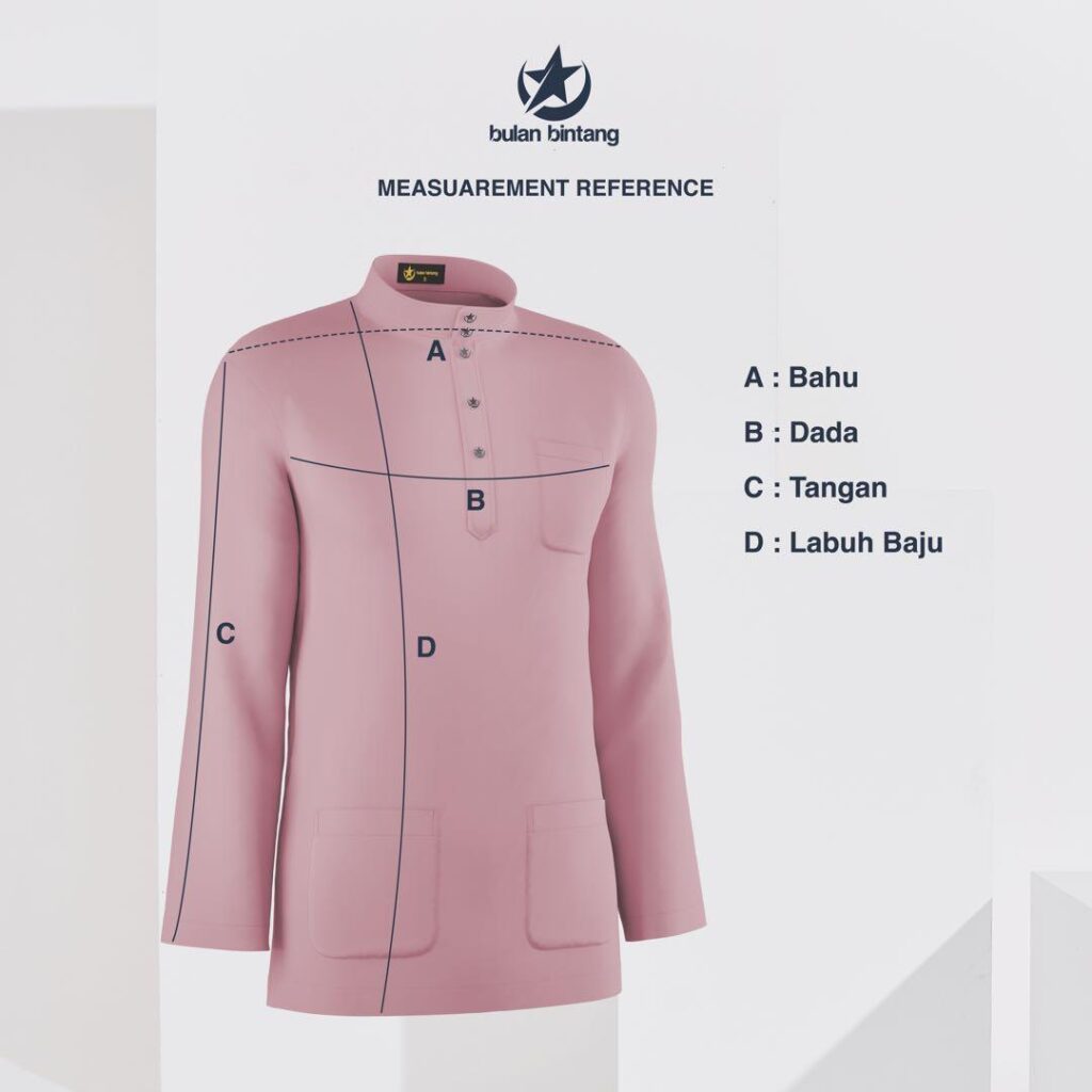 size baju melayu Baju Melayu Tailored Fit