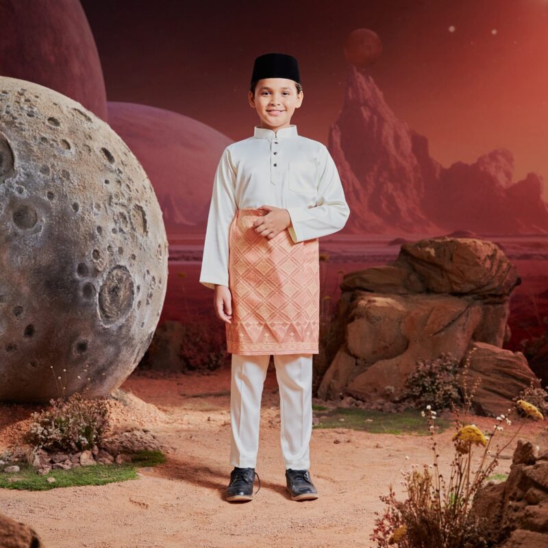 Baju Melayu Kids - Off White