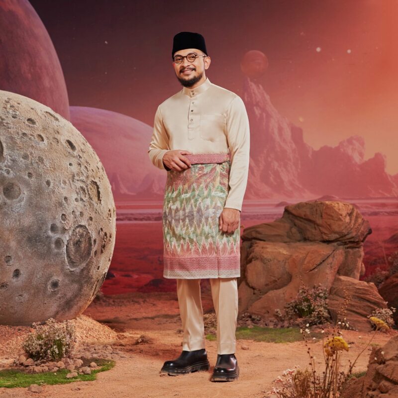 Baju Melayu Dewasa Slim Fit - Khaki