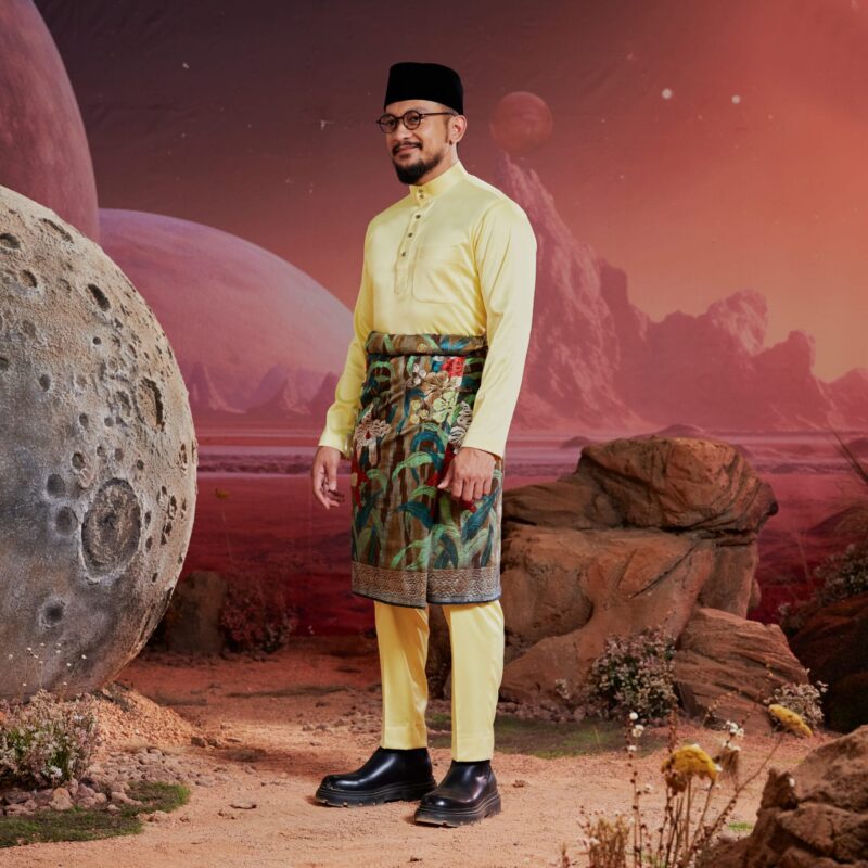 Baju Melayu Dewasa Slim Fit - Lemonade