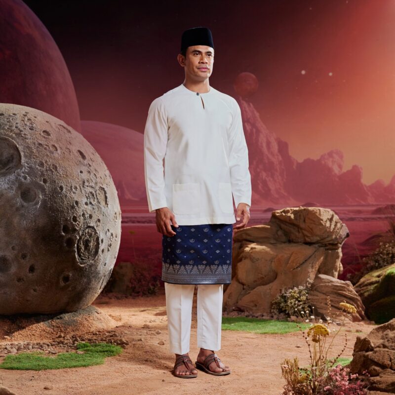 Baju Melayu Teluk Belanga - Off White