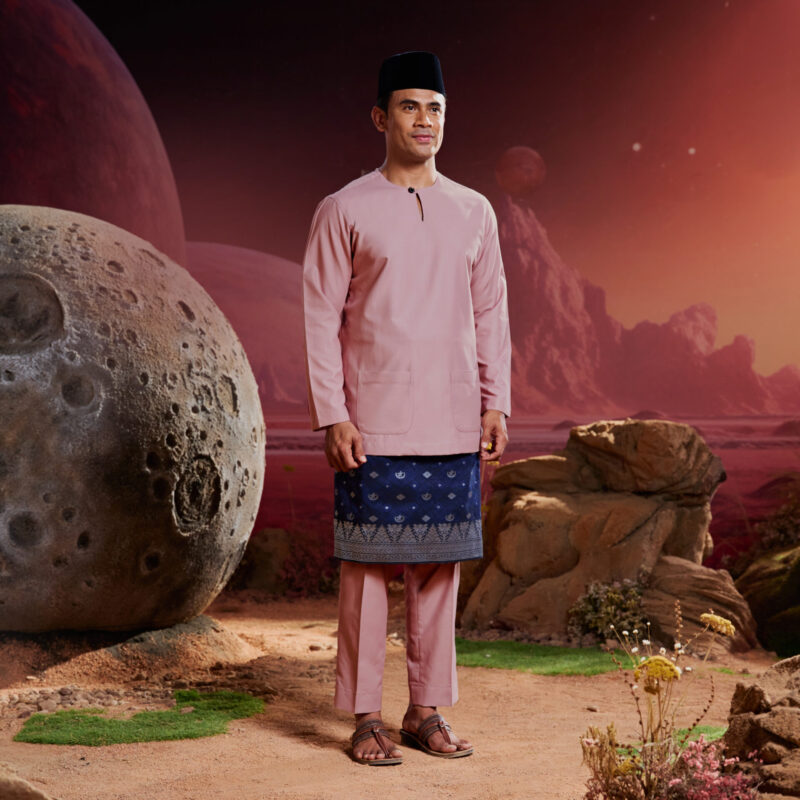 Baju Melayu Teluk Belanga - Dusty Pink