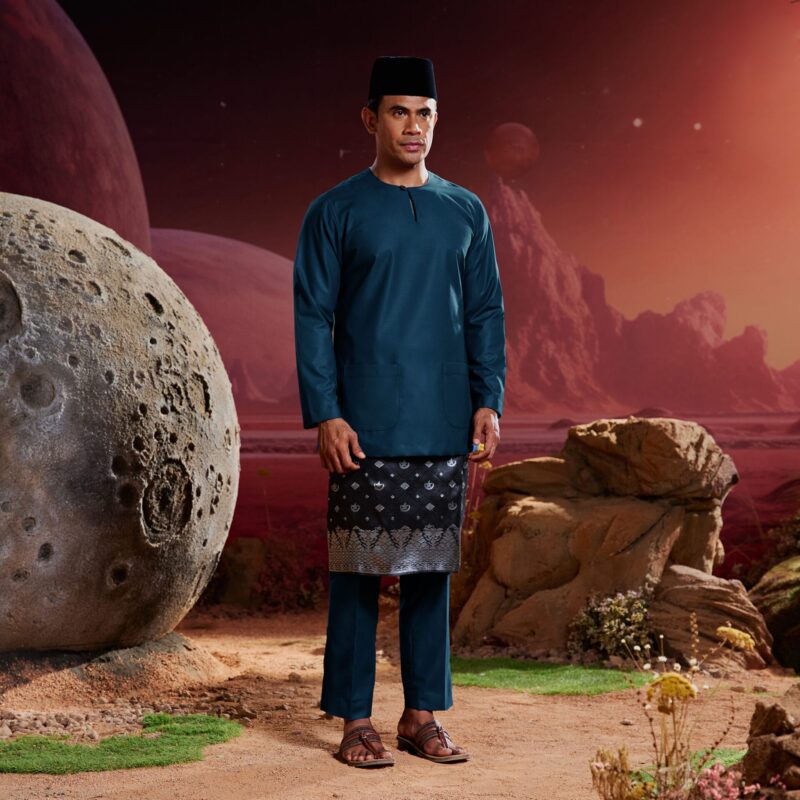 Baju Melayu Teluk Belanga - Sapphire Blue