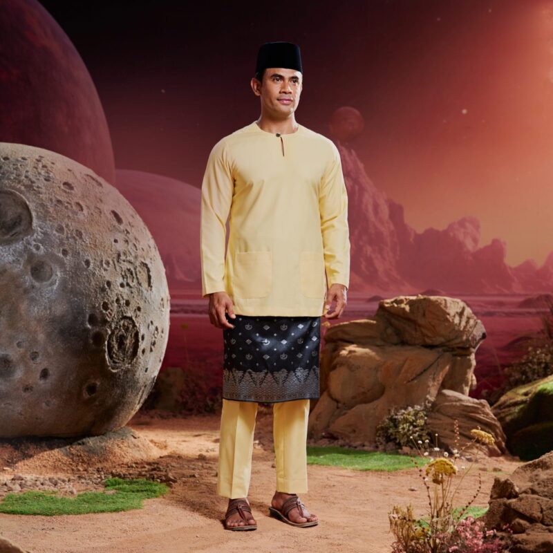 Baju Melayu Teluk Belanga -Butter Yellow