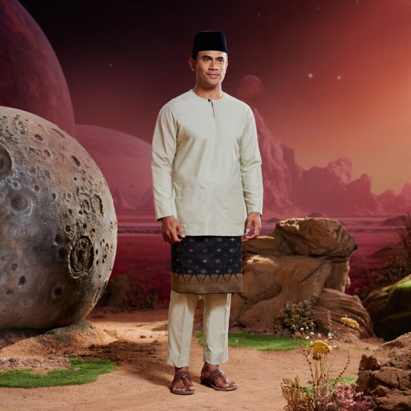 Baju Melayu Teluk Belanga - Champagne