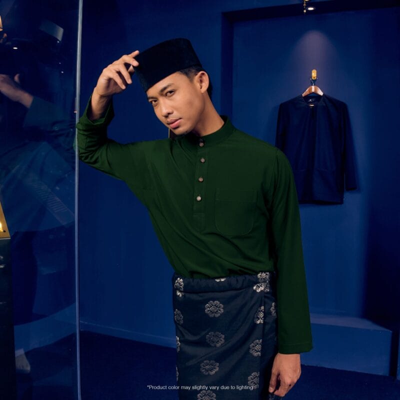 Baju Melayu Traditional Fit - Emerald Green