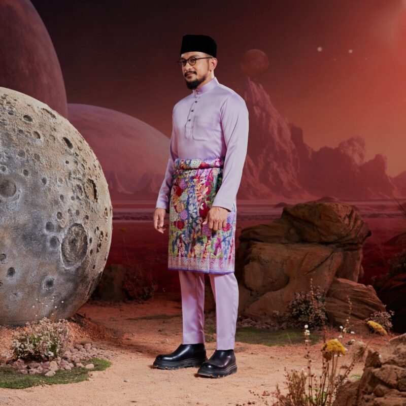 Baju Melayu Dewasa Plus Size - Taffy Purple