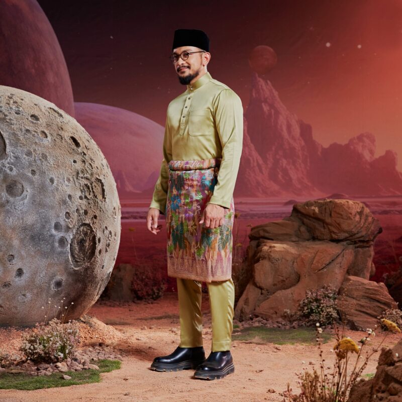 Baju Melayu Dewasa Plus Size - Matcha Green