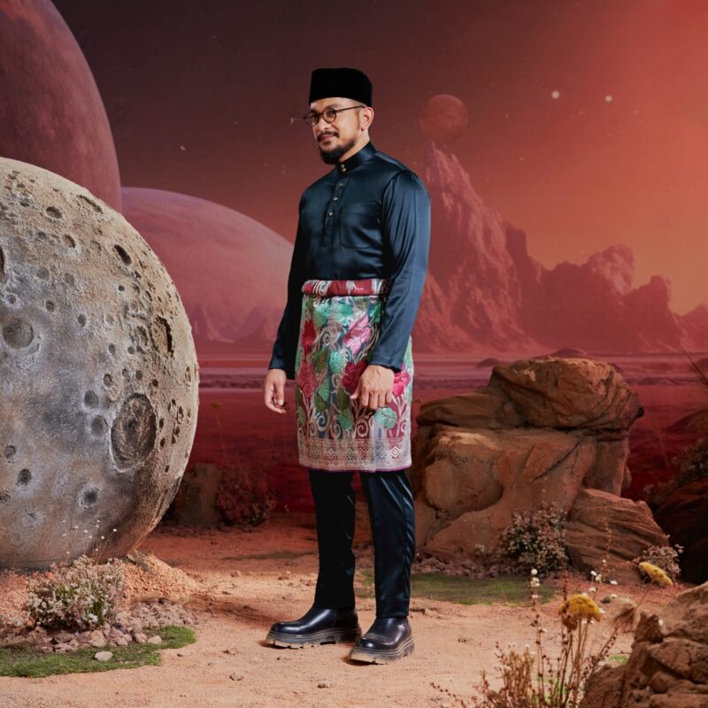 Baju Melayu Dewasa Plus Size - Platinum Blue